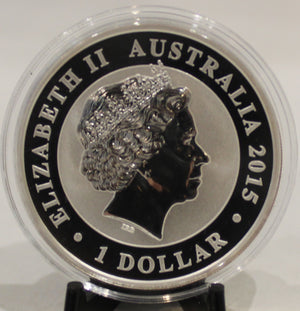 E-TRANSFER ONLY - 2015 AUSTRALIA KOOKABURRA 1oz. SILVER COIN