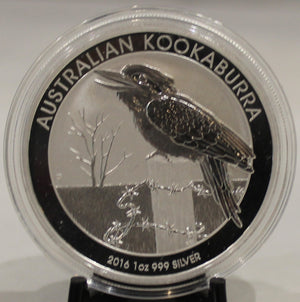 E-TRANSFER ONLY - 2016 AUSTRALIA KOOKABURRA 1oz. SILVER COIN