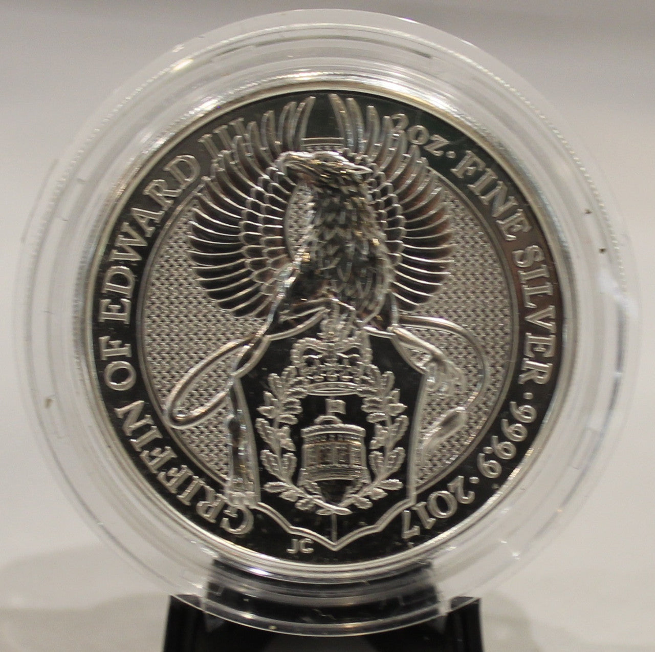 E-TRANSFER ONLY - 2017 QUEEN'S BEAST 2oz. SILVER COIN - GRIFFIN OF EDWARD