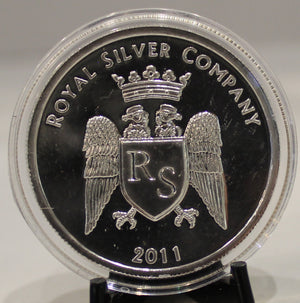 E-TRANSFER ONLY - 1oz. FINE SILVER ROUND - ANDEAN CAT - ROYAL SILVER COMPANY