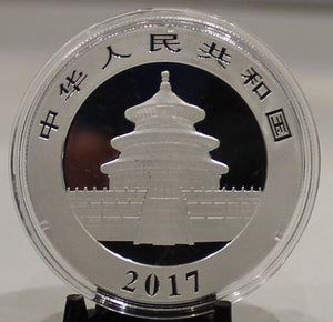 E-TRANSFER ONLY - 2017 CHINESE PANDA 30 GRAM SILVER COIN