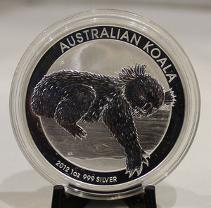 E-TRANSFER ONLY - 2012 AUSTRALIA KOALA 1oz. SILVER COIN