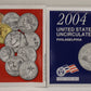 2004 UNITED STATES MINT P & D UNCIRCULATED COIN SETS