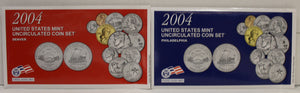 2004 UNITED STATES MINT P & D UNCIRCULATED COIN SETS