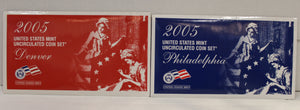 2005 UNITED STATES MINT P & D UNCIRCULATED COIN SETS