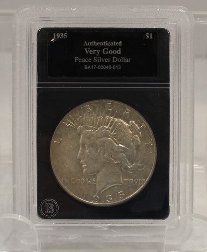 1935 S PEACE SILVER DOLLAR  - VG