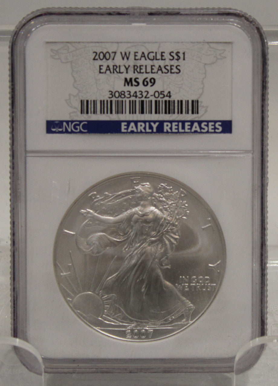 E-TRANSFER ONLY - 2007 W 1oz. SILVER EAGLE - NGC MS-69 - EARLY RELEASES