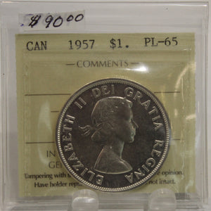 1957 CIRCULATION $1 COIN - PL 65