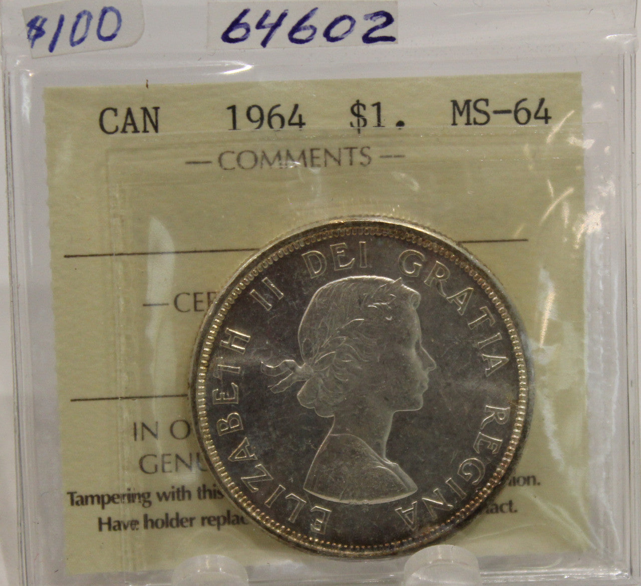 1964 CIRCULATION $1 COIN - MS64
