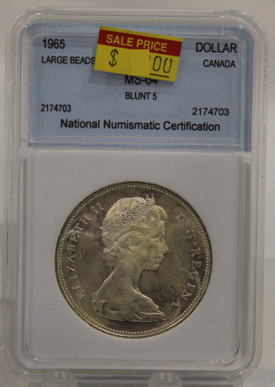 1965 LB B5 CIRCULATION 1-DOLLAR COIN - MS-64