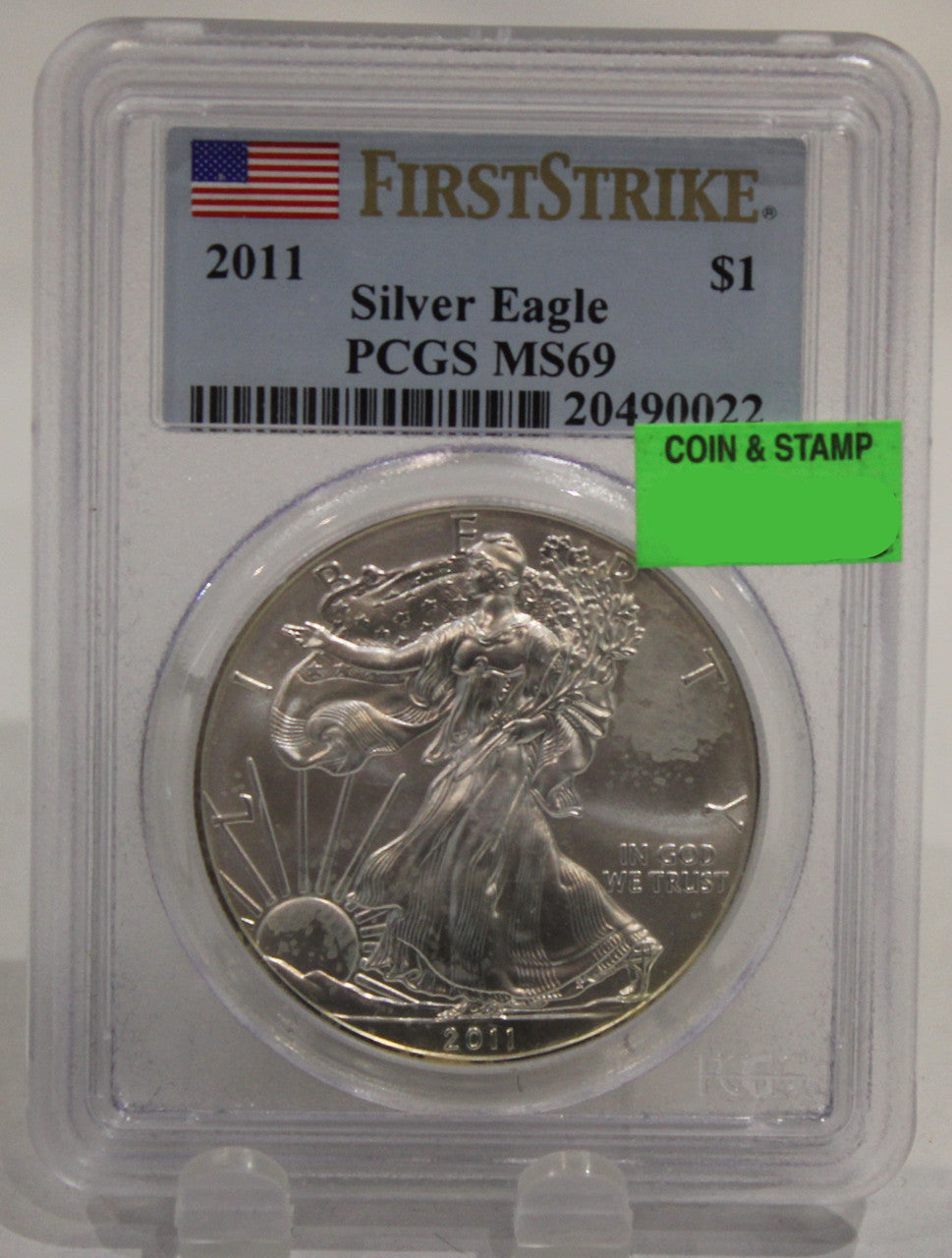 E-TRANSFER ONLY - 2011 1oz. SILVER EAGLE - MS69 - FIRST STRIKE