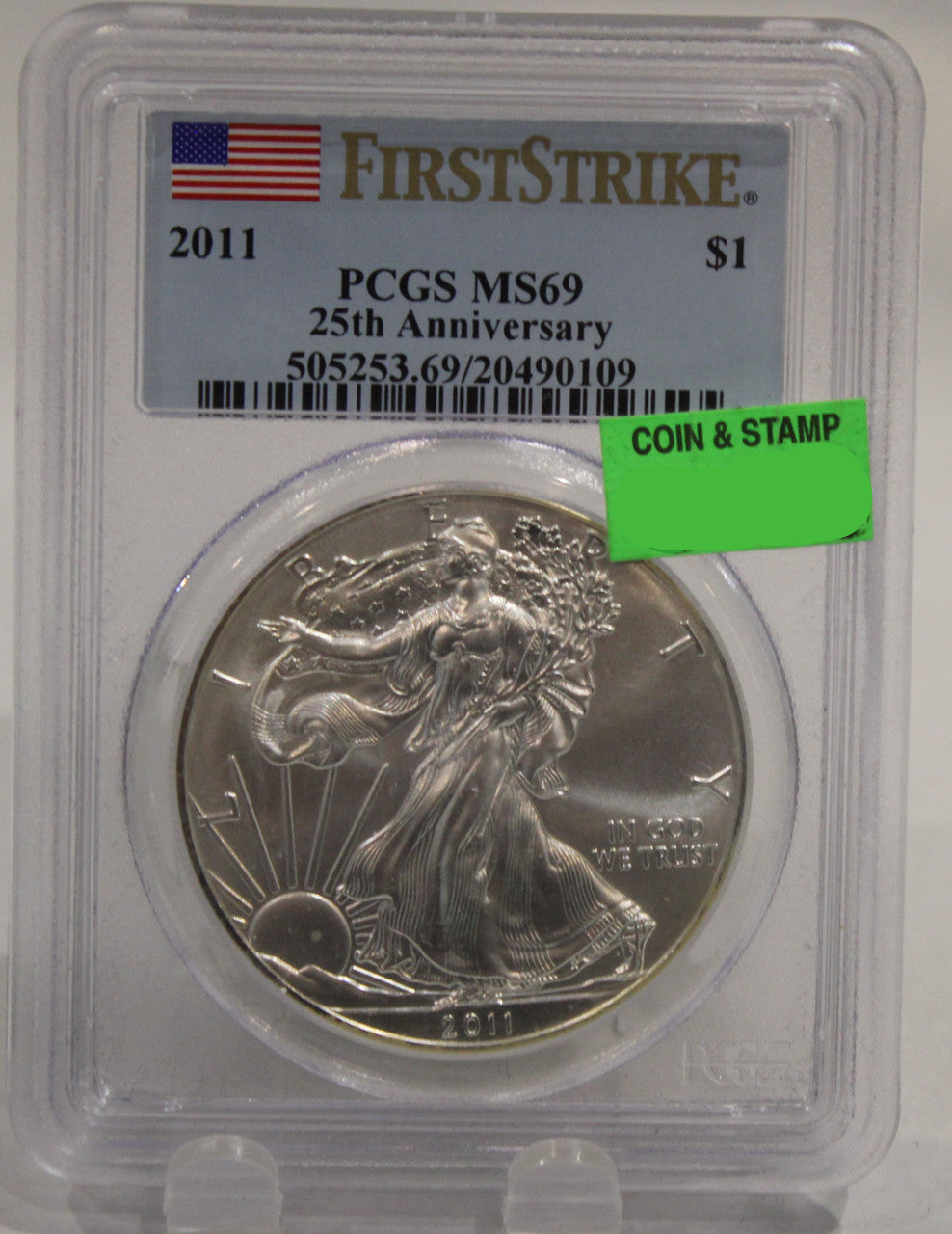 E-TRANSFER ONLY - 2011 1oz. SILVER EAGLE - MS-69 - FIRST STRIKE