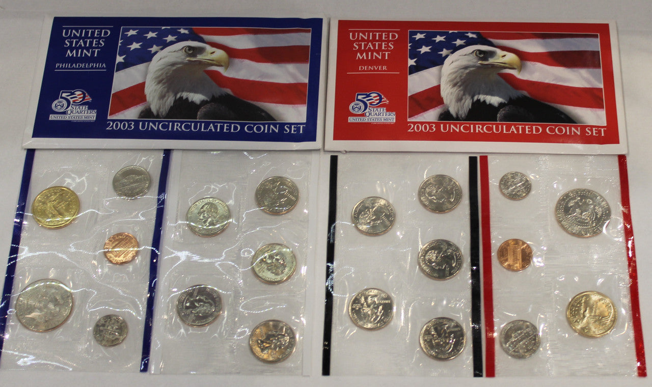 2003 UNITED STATES MINT P & D UNCIRCULATED COIN SETS