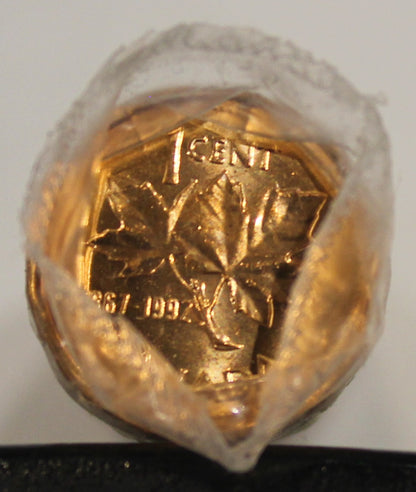 1992 1-CENT ROLL (DOUBLE DATE)