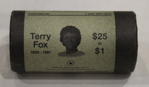 2005 TERRY FOX 1-DOLLAR SPECIAL WRAP ROLL