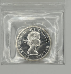 1962 CANADA CIRCULATION SILVER DOLLAR; PL-65 - AS PICTURED