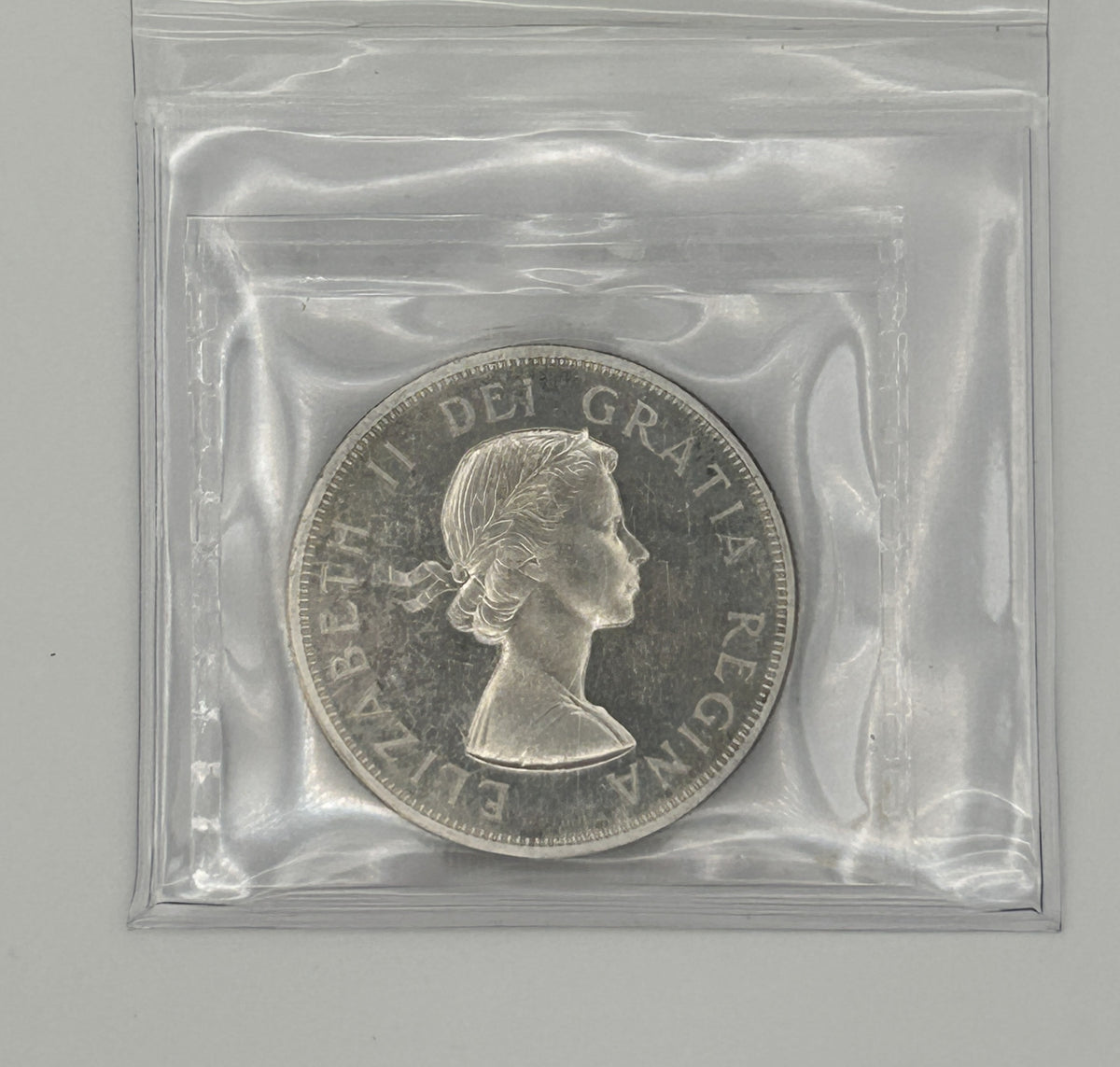 1959 CANADA CIRCULATION SILVER DOLLAR; CAMEO PL-65 - AS PICTURED