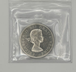 1959 CANADA CIRCULATION SILVER DOLLAR; CAMEO PL-65 - AS PICTURED