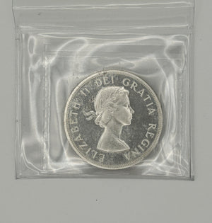 1956 CANADA CIRCULATION SILVER DOLLAR; PL-65 - AS PICTURED