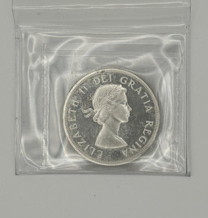 1956 CANADA CIRCULATION SILVER DOLLAR; PL-65 - AS PICTURED