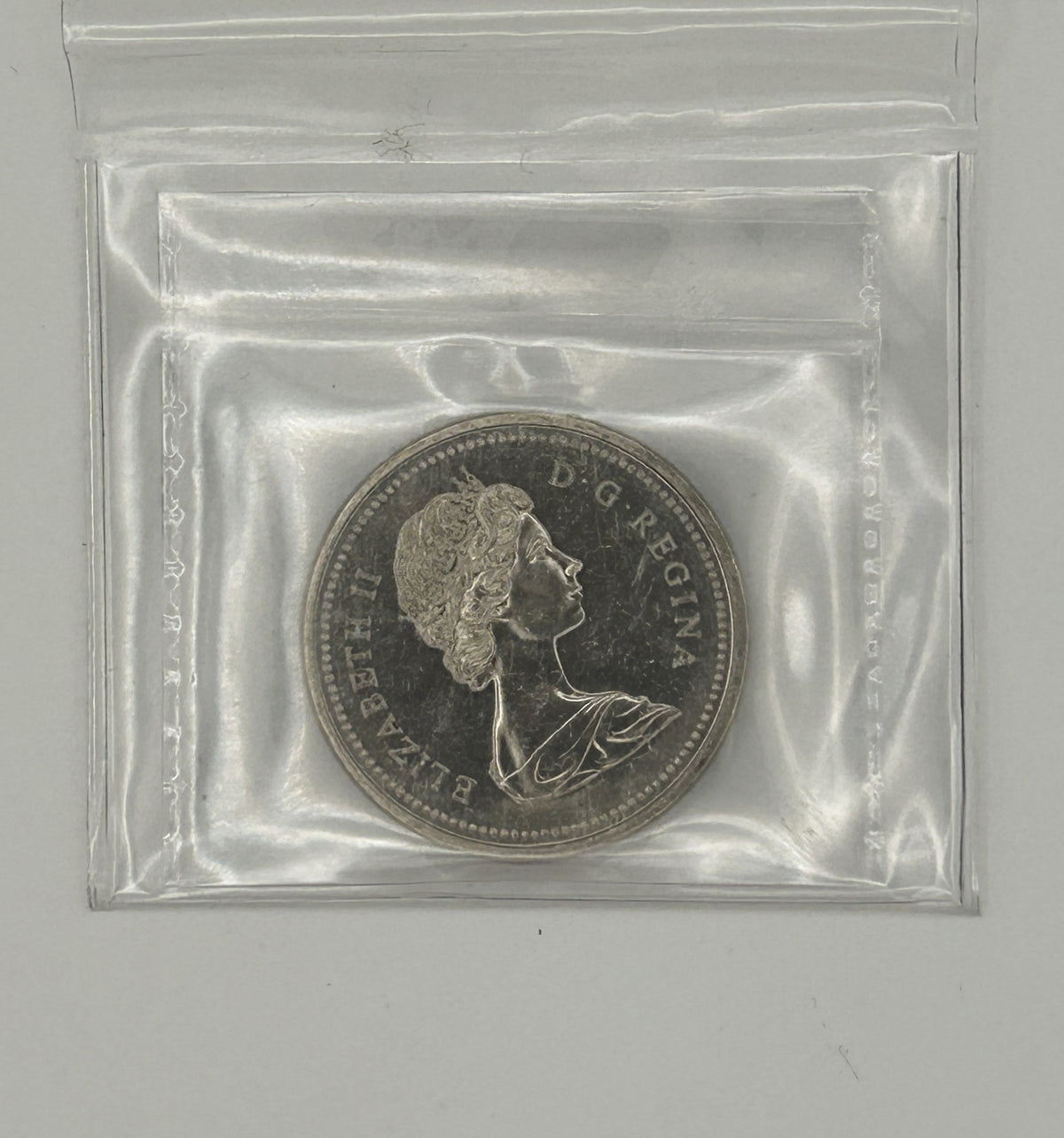 1977 CANADA CIRCULATION DOLLAR; SWL NICKEL;ATTACHED JEWEL - MS-64 - AS PICTURED (Copy)
