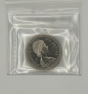 1977 CANADA CIRCULATION DOLLAR; SWL NICKEL;ATTACHED JEWEL - MS-64 - AS PICTURED (Copy)