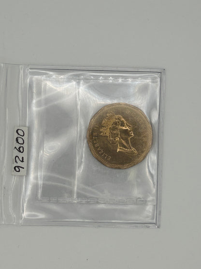1992 CANADA CIRCULATION DOLLAR; LOON - MS-65 - AS PICTURED