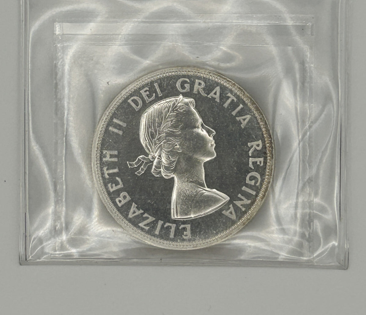 1957 CANADA CIRCULATION SILVER DOLLAR; PL-65 - AS PICTURED