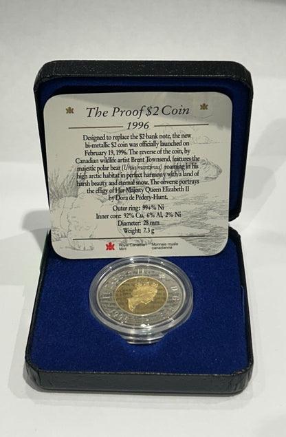 [AUCTION ONLY] 1996 $2 PROOF COIN POLAR BEAR