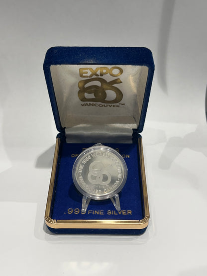 [AUCTION ONLY] 1986 WORLD EXPOSITION IN VANCOUVER CANADA MEDALLION