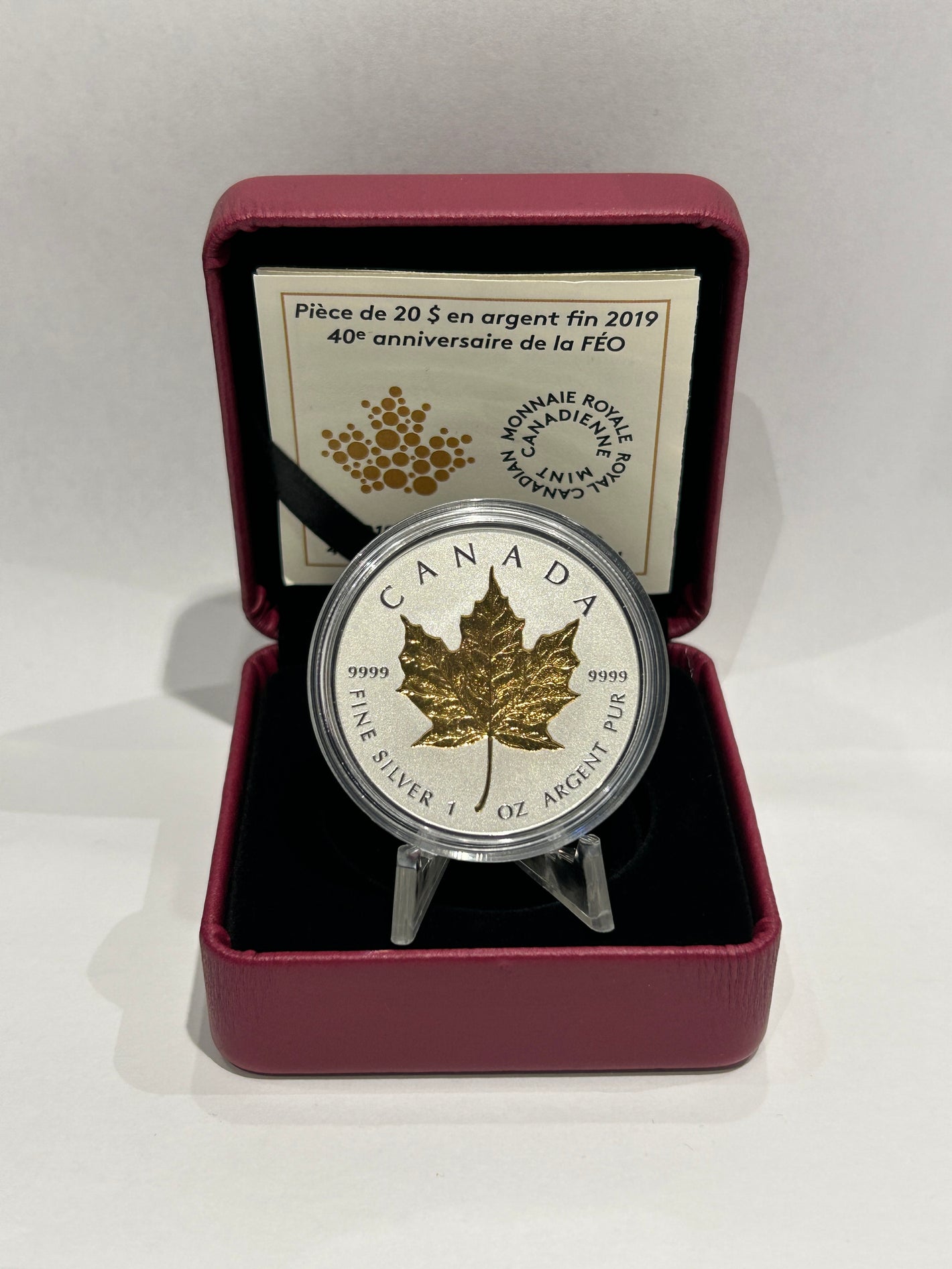[AUCTION ONLY] 2019 $20 40TH ANNIVERSARY OF THE GML - FINE SILVER COIN