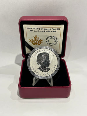 [AUCTION ONLY] 2019 $20 40TH ANNIVERSARY OF THE GML - FINE SILVER COIN