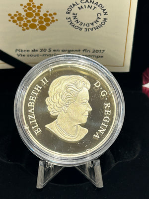 [AUCTION ONLY] 2017 $20 UNDER THE SEA - SEAHORSE - FINE SILVER COIN