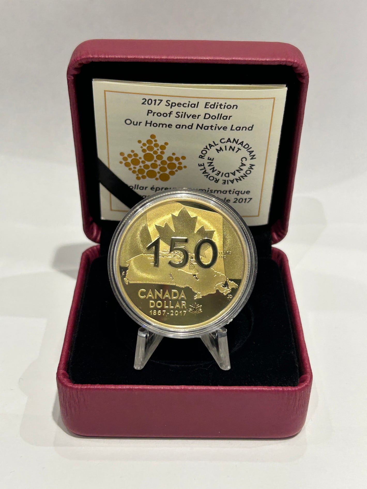 [AUCTION ONLY] 2017 OUR HOME AND NATIVE LAND - SPECIAL EDITION PROOF FINE SILVER DOLLAR