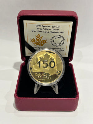 [AUCTION ONLY] 2017 OUR HOME AND NATIVE LAND - SPECIAL EDITION PROOF FINE SILVER DOLLAR
