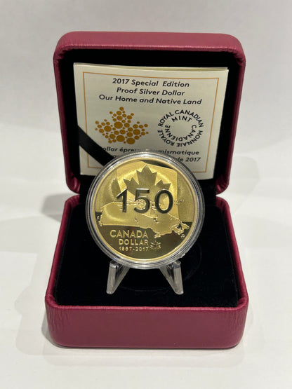 [AUCTION ONLY] 2017 OUR HOME AND NATIVE LAND - SPECIAL EDITION PROOF FINE SILVER DOLLAR