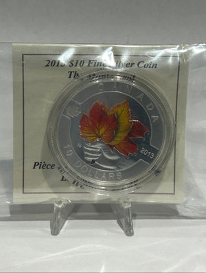 [AUCTION ONLY] 2013 $10 THE MAPLE LEAF - FINE SILVER COIN
