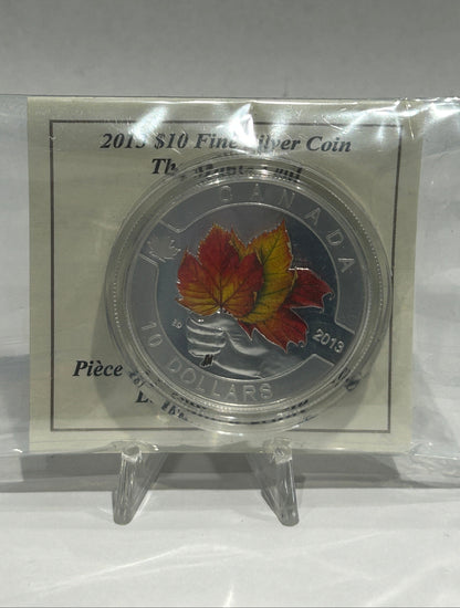 [AUCTION ONLY] 2013 $10 THE MAPLE LEAF - FINE SILVER COIN