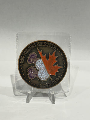 [AUCTION ONLY] 2020 100 YEARS STRONG - THE EDMONTON BURNS CLUB - COMMEMORATIVE MEDAL