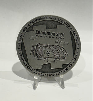 [AUCTION ONLY] 2001 EDMONTON 8TH IAAF WORLD CHAMPIONSHIP IN ATHLETICS PARTICIPATION MEDAL