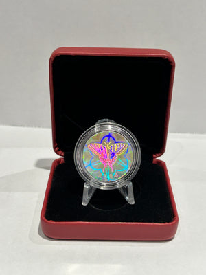 [AUCTION ONLY] 2004 BUTTERFLY COLLECTION TIGER SWALLOWTAIL HOLOGRAPHIC 50 CENT COIN