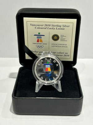 [AUCTION ONLY] 2010 VANCOUVER STERLING SILVER COLOURED LUCKY LOONIE