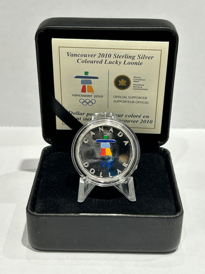 [AUCTION ONLY] 2010 VANCOUVER STERLING SILVER COLOURED LUCKY LOONIE