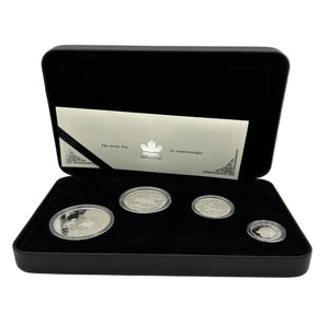 [AUCTION ONLY] 2004 ARCTIC FOX PURE SILVER FRACTIONAL 4-COIN PROOF SET