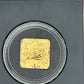 [AUCTION ONLY] 2006 $3 SQUARE STERLING SILVER COIN THE BEAVER 24KT GOLD PLATED