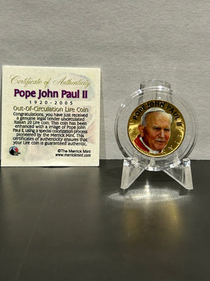 1920-2005 POPE JOHN PAUL: OUT OF CIRCULATION LIRE COIN