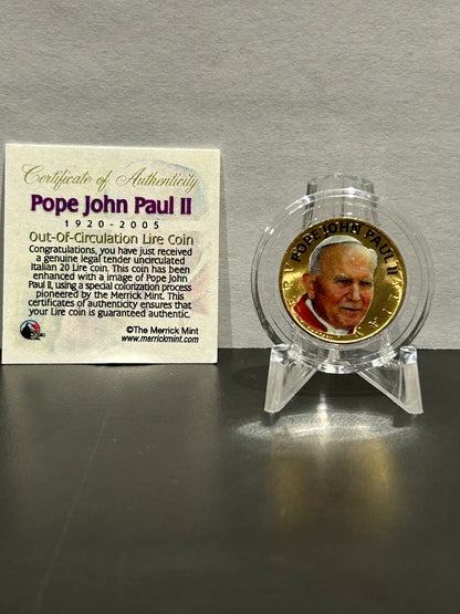 1920-2005 POPE JOHN PAUL: OUT OF CIRCULATION LIRE COIN