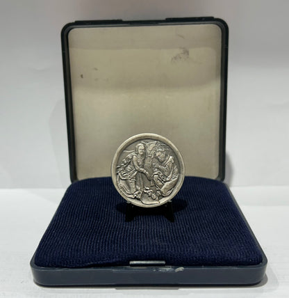 ST. LORENZ: NURNBERG ENGELSGRUSS VEIT STOSS FINE SILVER COIN