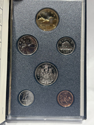 [AUCTION ONLY] 1988 CANADA SPECIMEN SET – 6-COIN SET (1¢ TO $1 LOON)