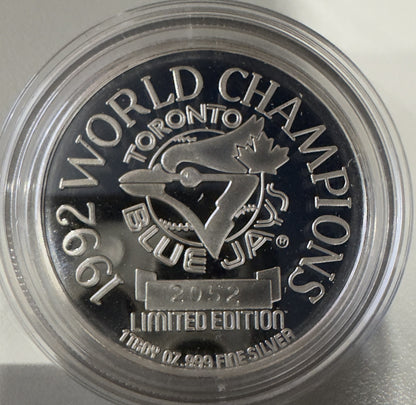 1992 TORONTO BLUE JAYS WORLD CHAMPIONS MEDALLION (2052)